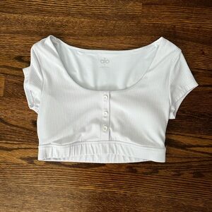 Alo Yoga Cami Cropped Shirt Size M White